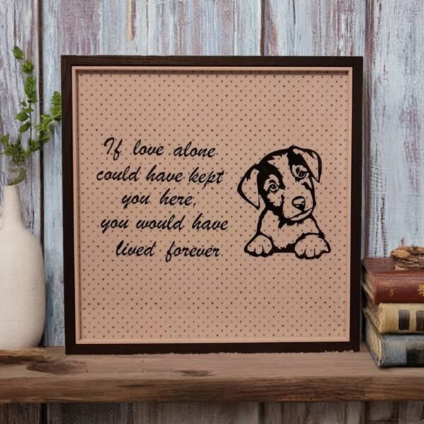 Dog Tribute Memorial Picture Frame