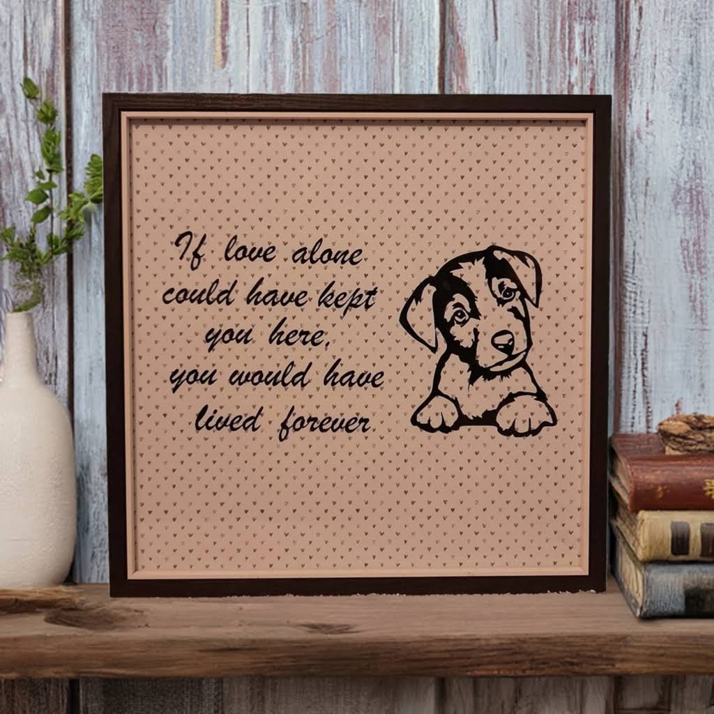 Dog Tribute Memorial Picture Frame