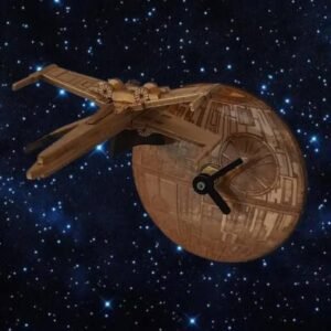 Star Wars Rebel X-Wing and DeathStar Battery Operated Clock