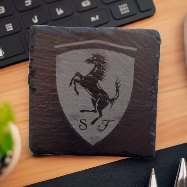 Ferrari Logo Slate Drinks Coaster