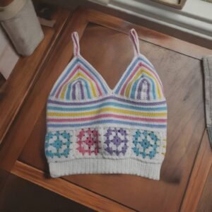 Crochet Rainbow Top