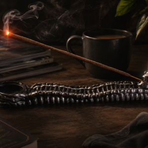 Gothic Skeleton Incense Holder – Resin Incense Stick Burner & Alternative Home Décor
